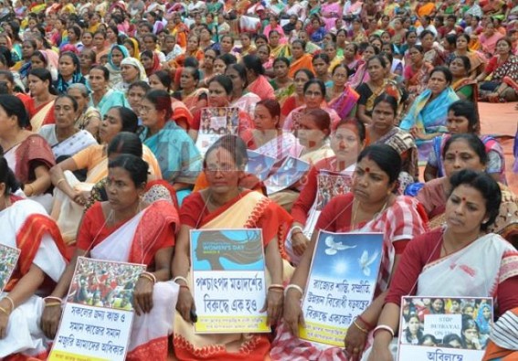 Crime against women spiked up in Tripura : Nari Samiti celebrates Communist regime 